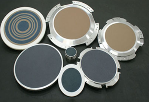 Portabrocas de vacío de alúmina porosa