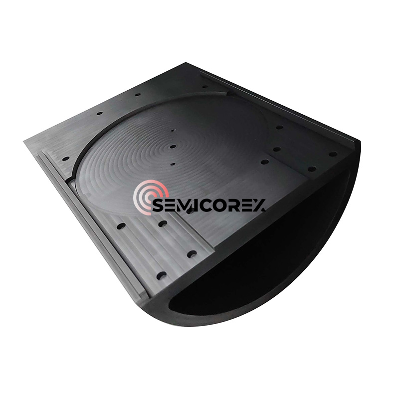 Piezas de media luna recubiertas de SiC